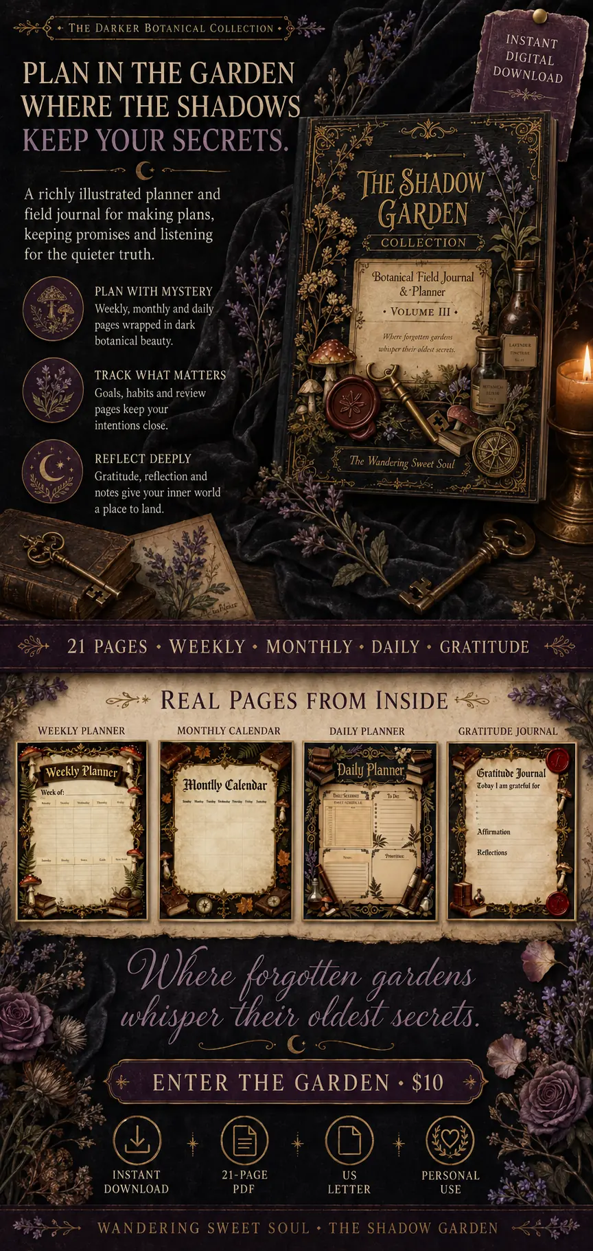 The Shadow Garden Planner Collection