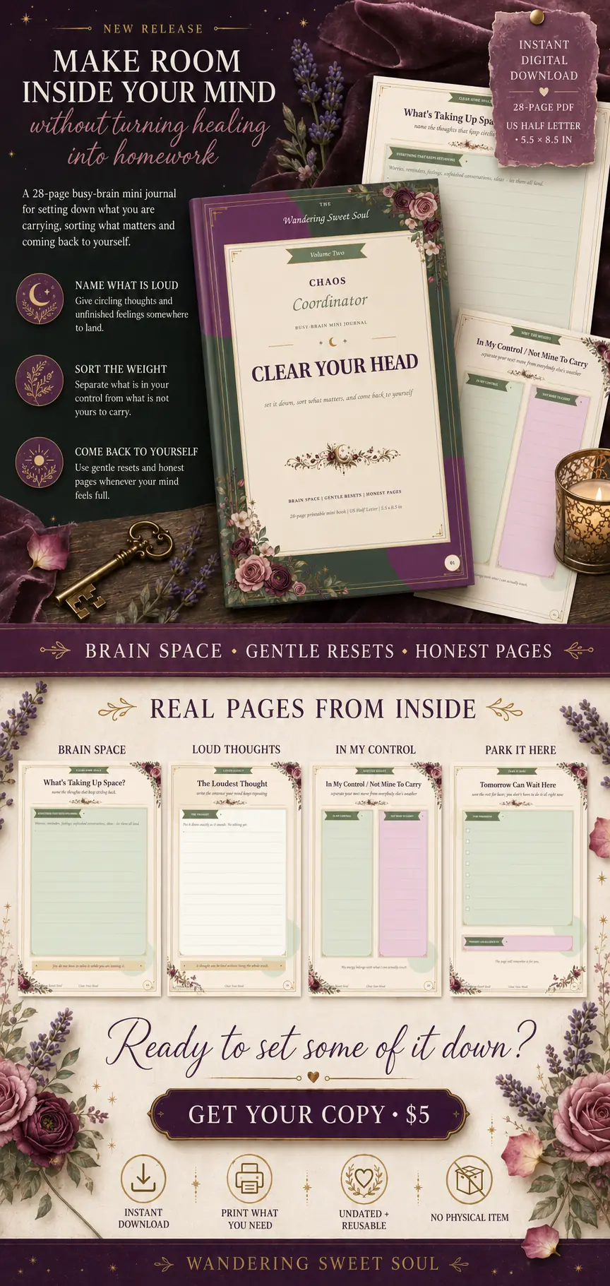 Chaos Coordinator — Clear Your Head Mini Journal