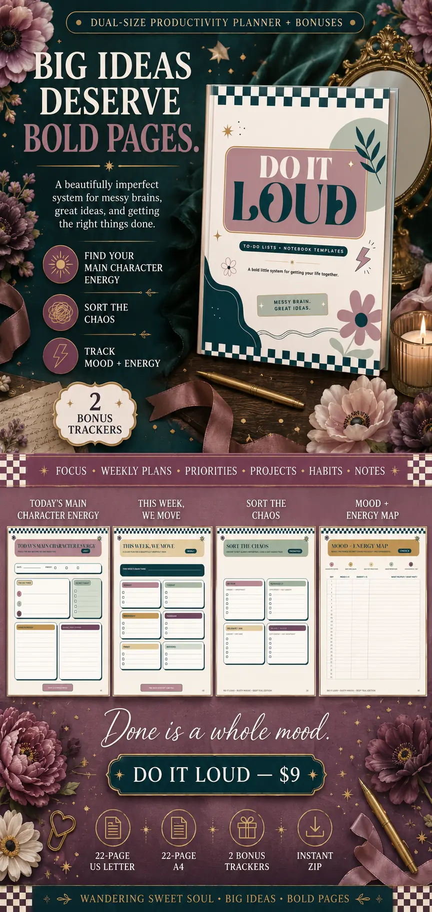 DO IT LOUD Productivity Planner Bundle